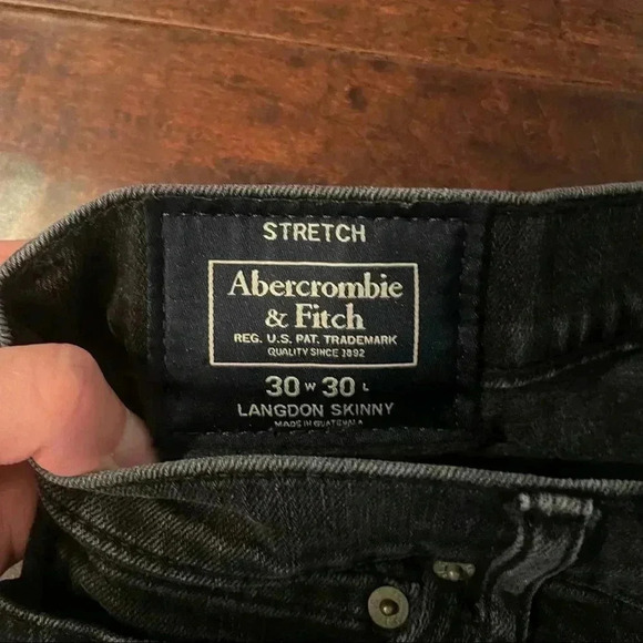 Abercrombie & Fitch Jeans w/ Distressed Bottom - Picture 3 of 6